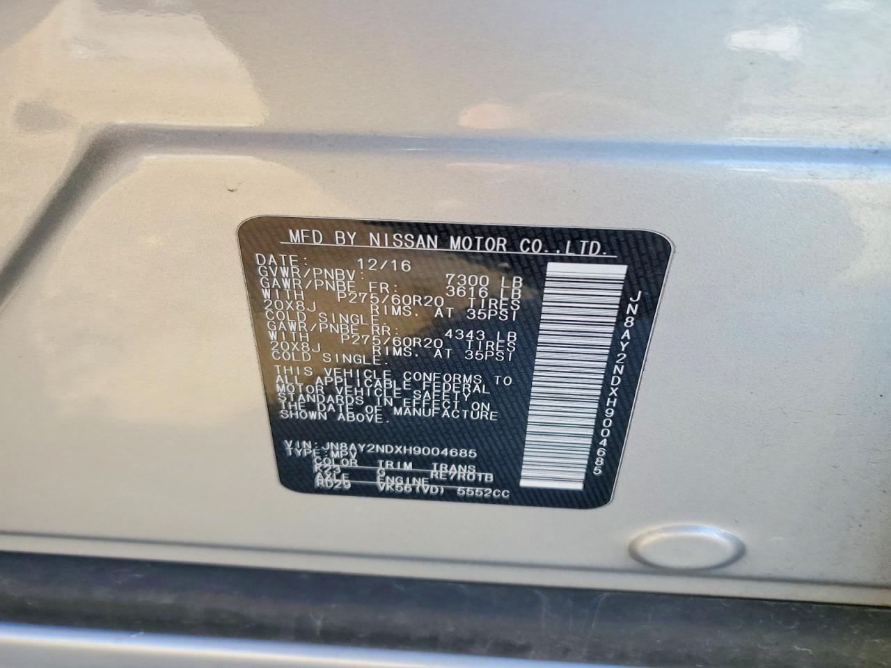 Nissan Armada Sv
