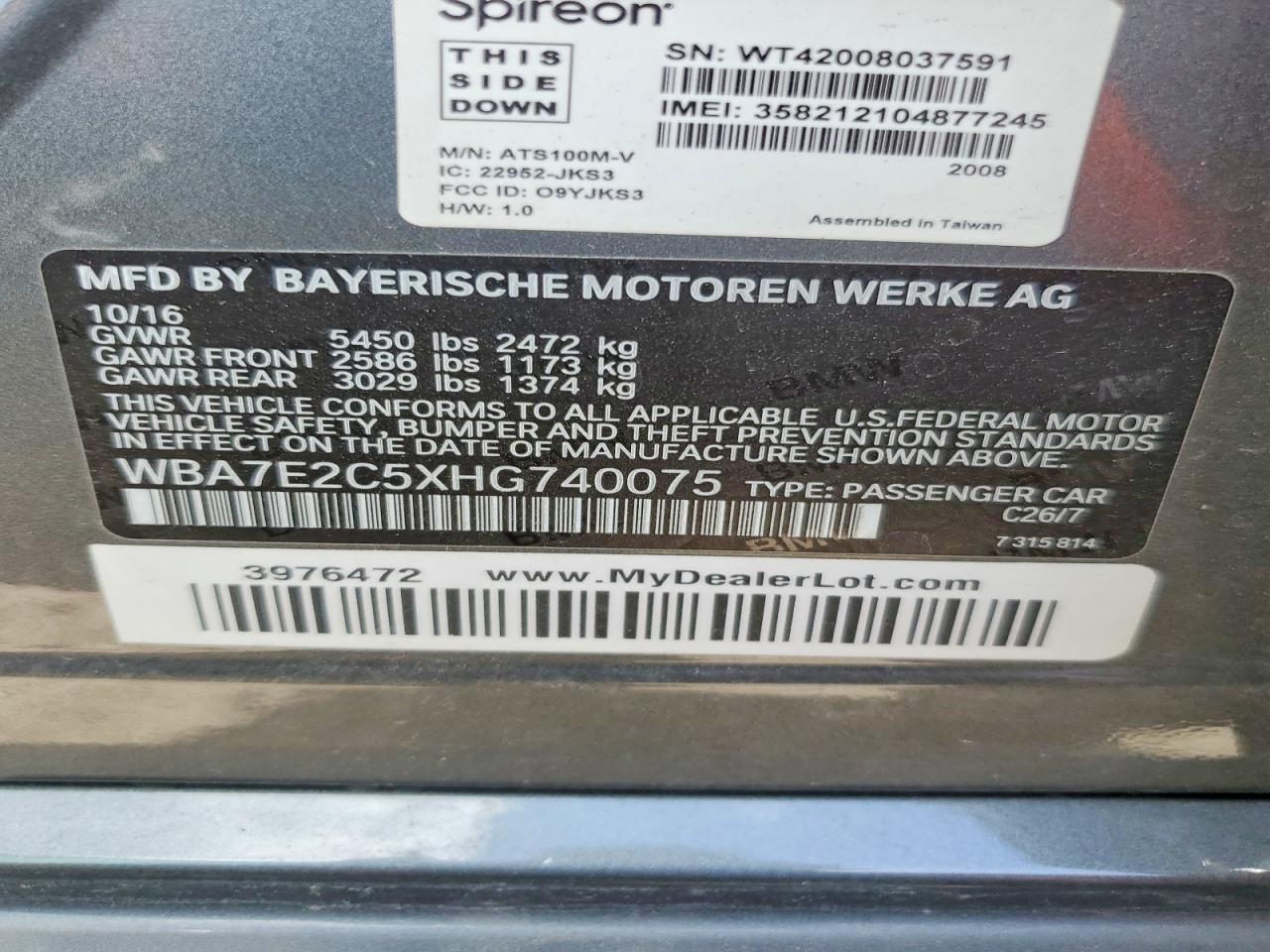 BMW 7 Series I