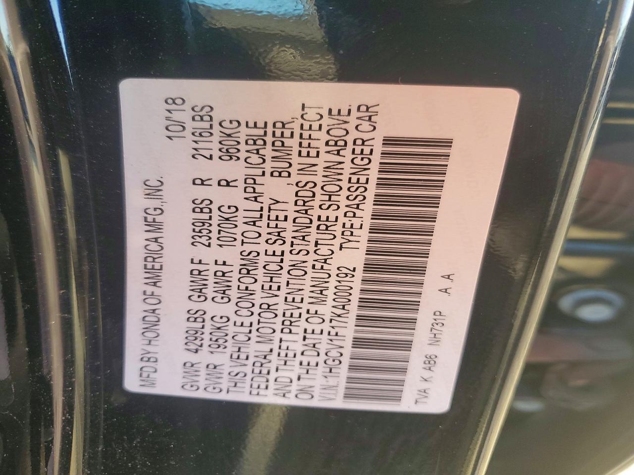 Honda Accord Lx