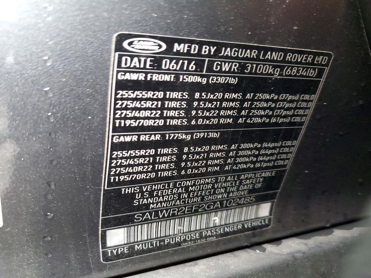 Land Rover Range Rover Sc