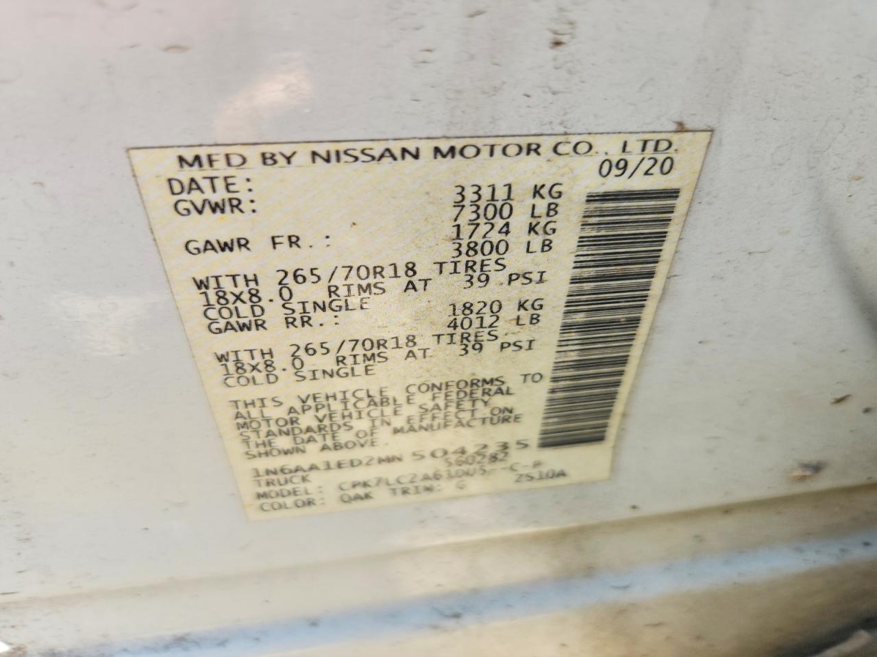 Nissan Titan Sv