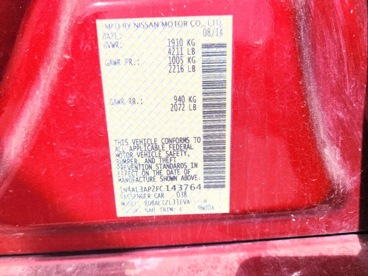 Nissan Altima 2.5 Sl