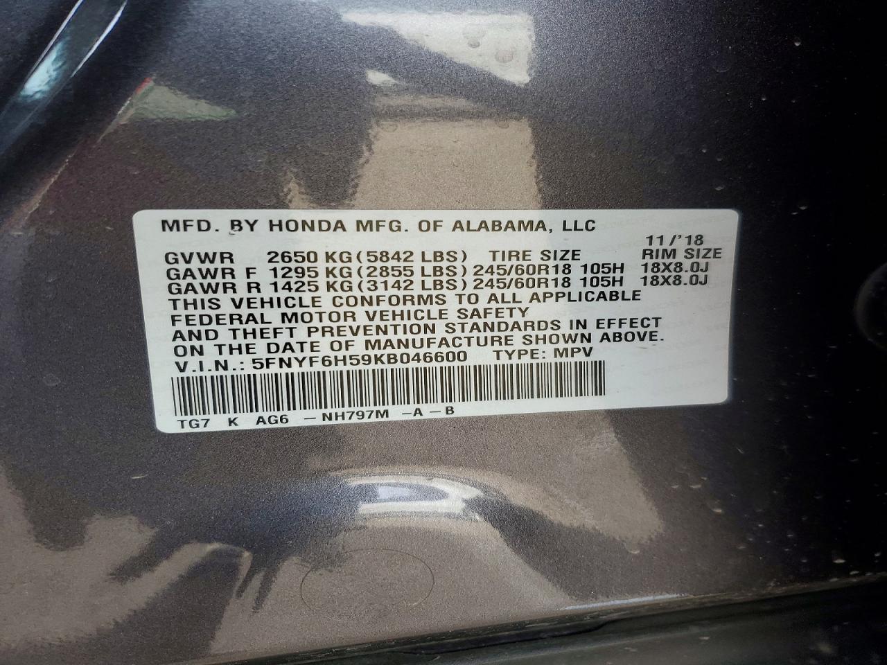 Honda Pilot Exl