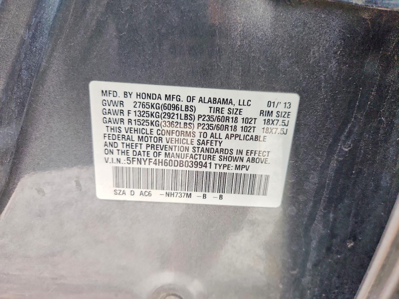 Honda Pilot Exl