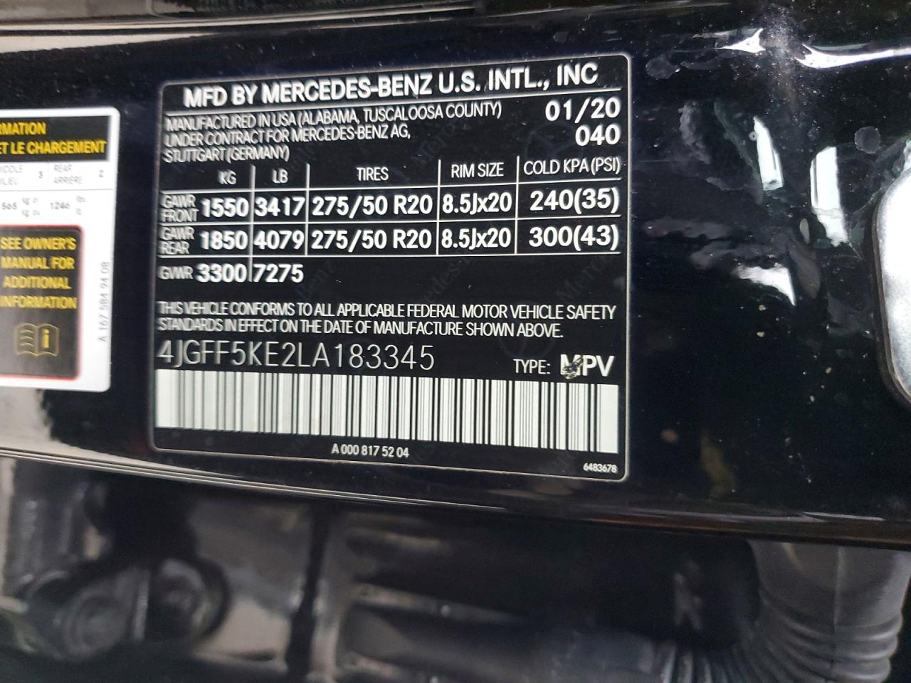 Mercedes-Benz Gls-class 450 4matic