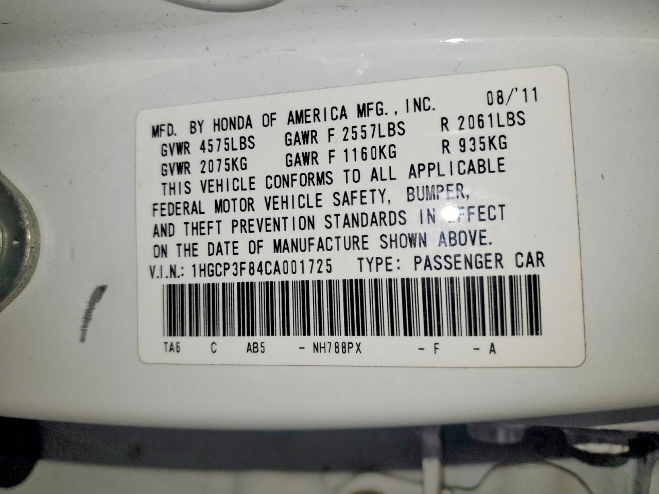 Honda Accord Exl