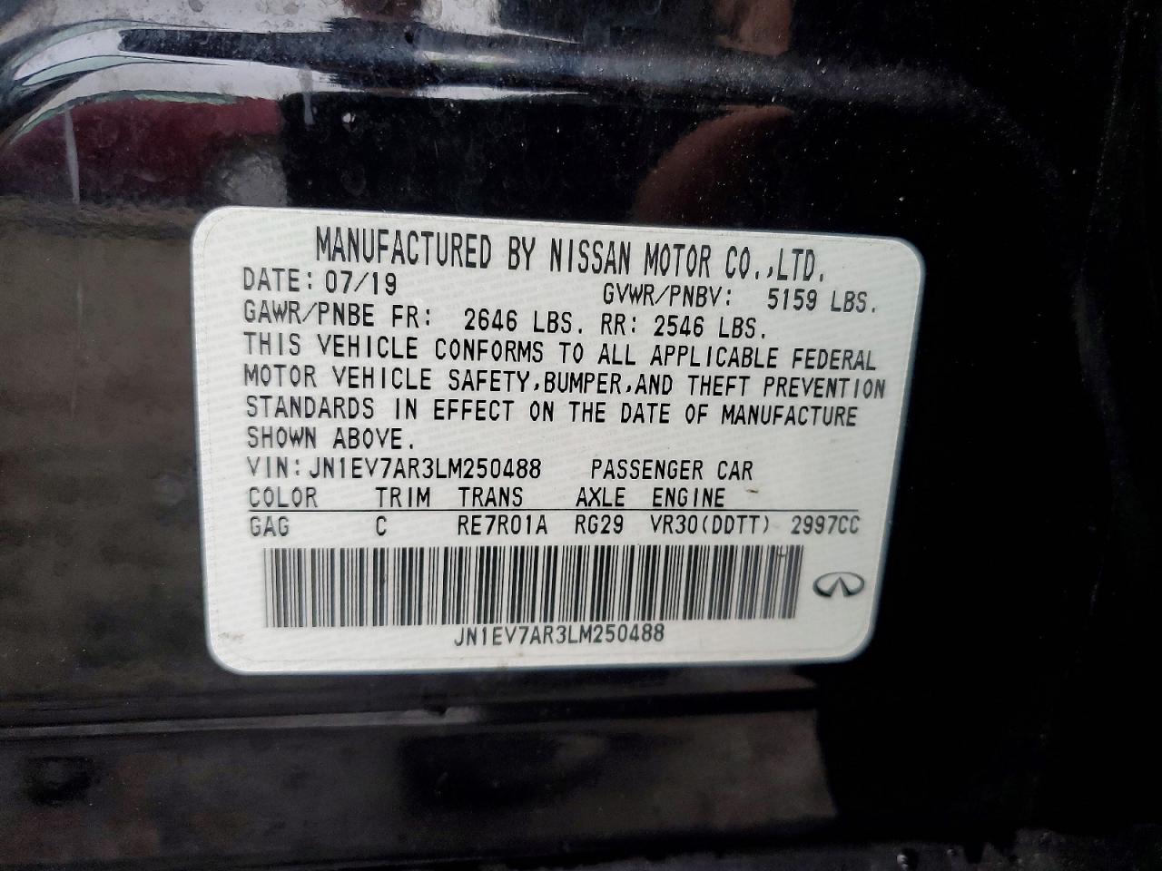 INFINITI Q50 3.0t L 3.0t Luxe