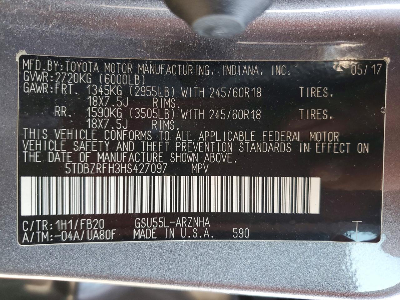 Toyota Highlander Le