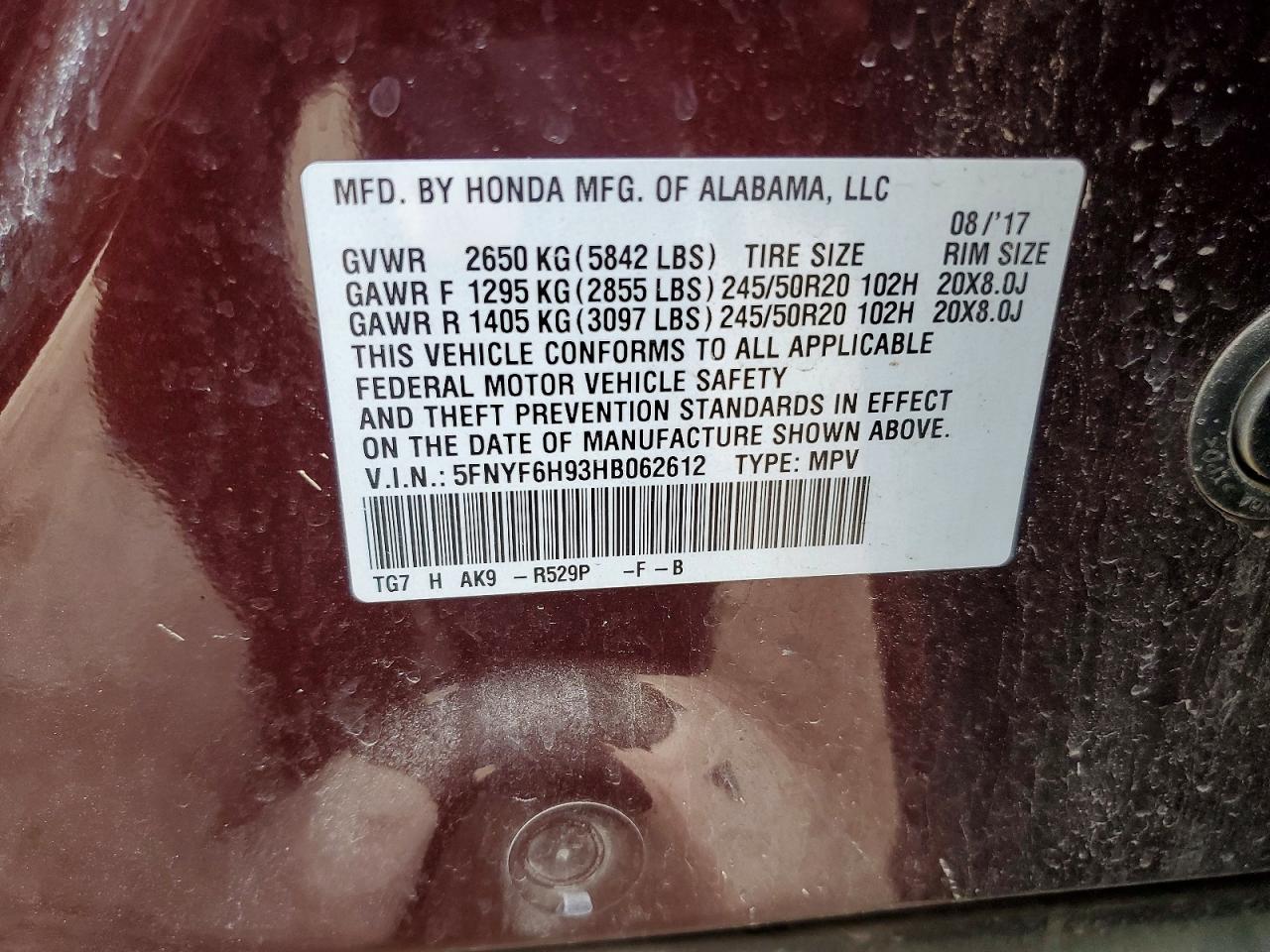 Honda Pilot Touring