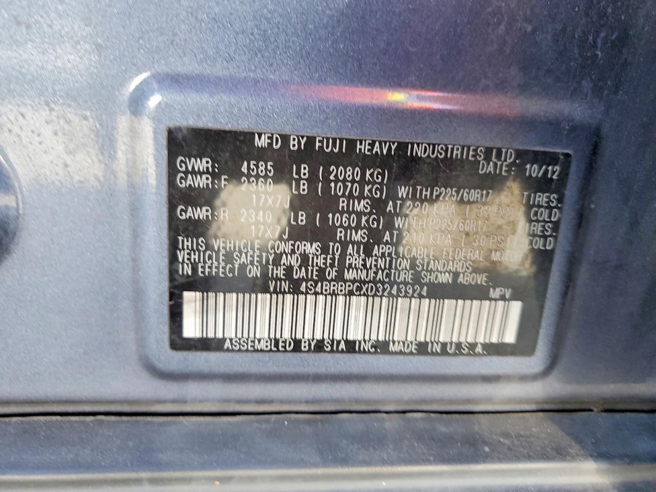 Subaru Outback 2.5i Limited