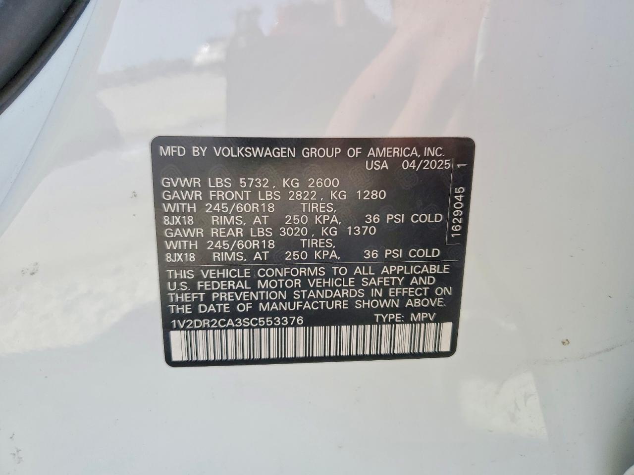 Volkswagen Atlas Se