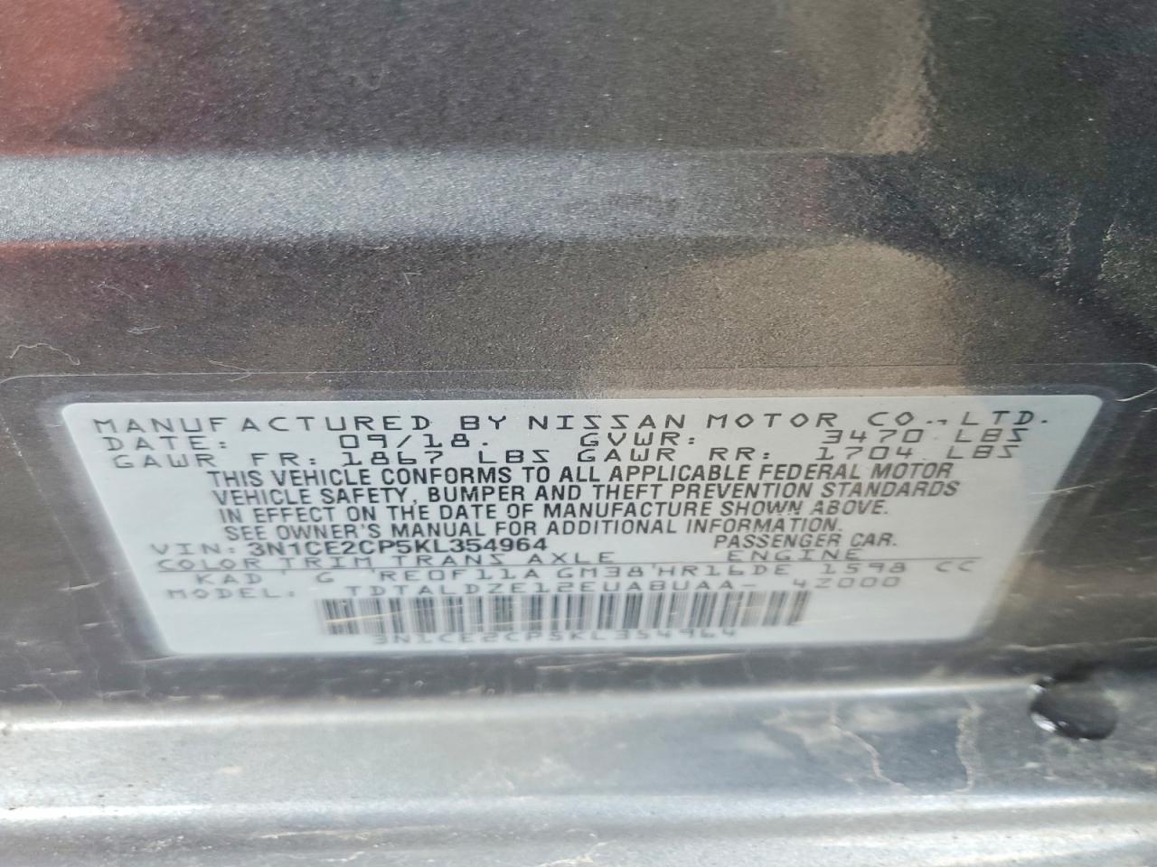 Nissan Versa Sv