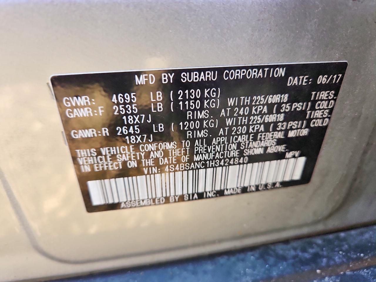 Subaru Outback 2.5i Limited