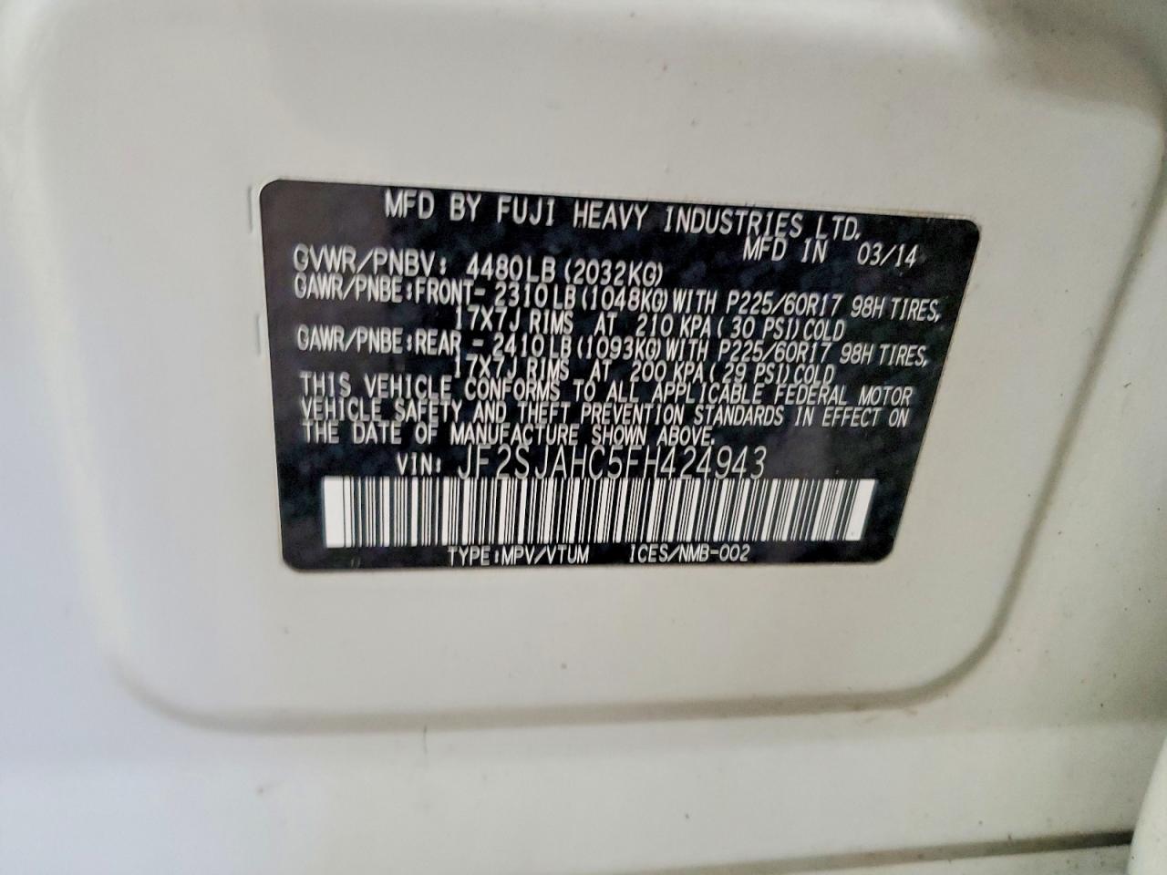 Subaru Forester 2.5i Limited