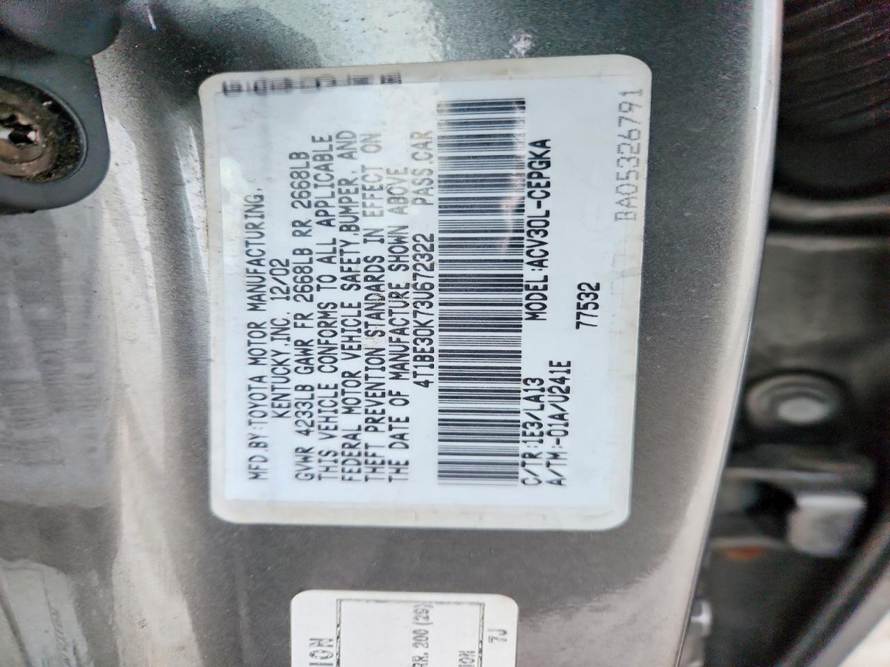 Toyota Camry Le