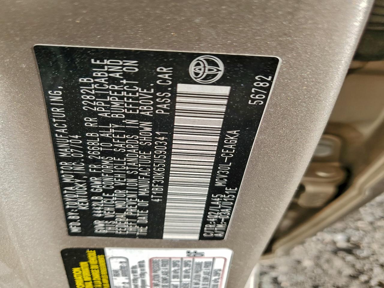 Toyota Camry Le