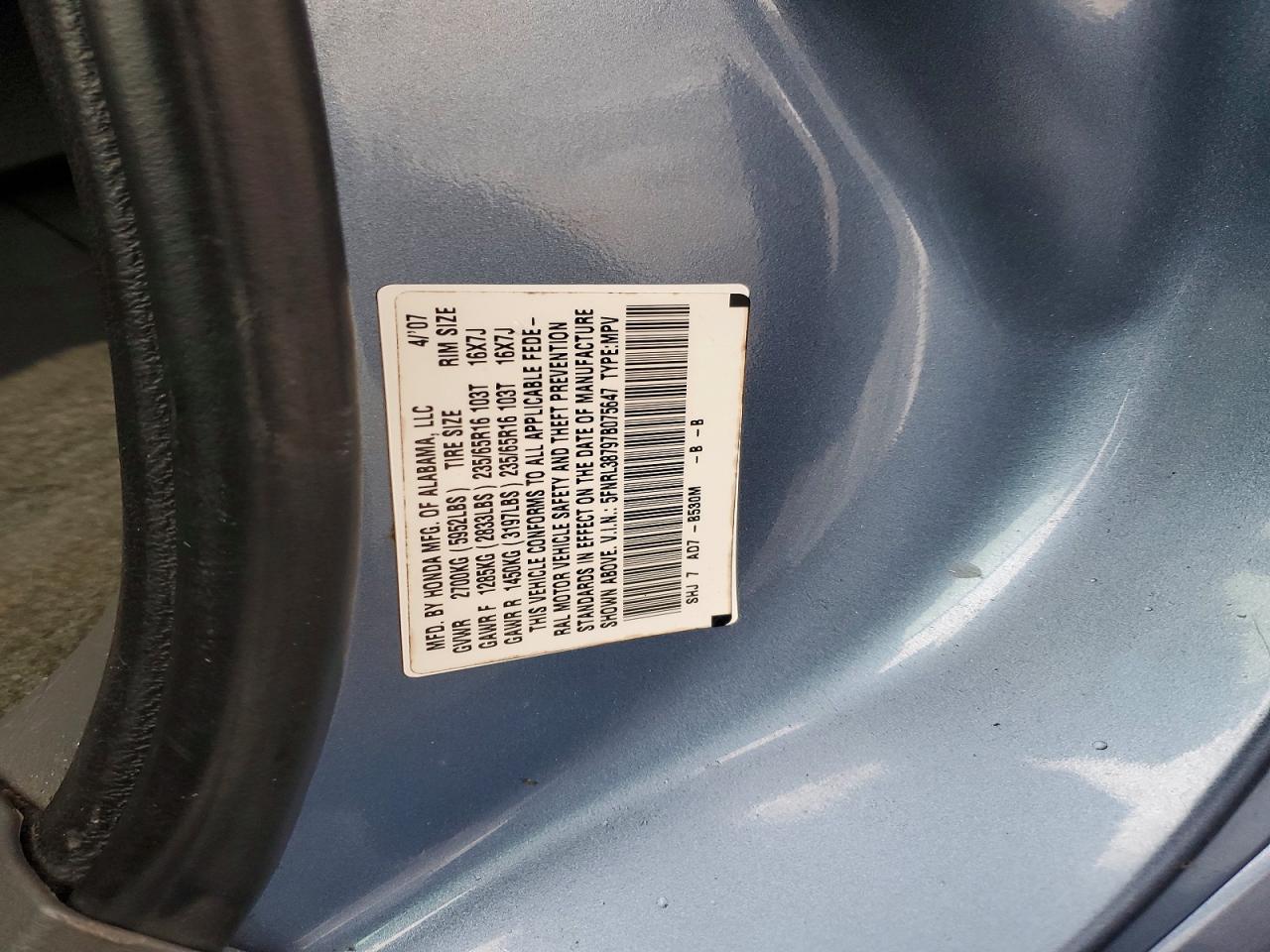 Honda Odyssey Exl