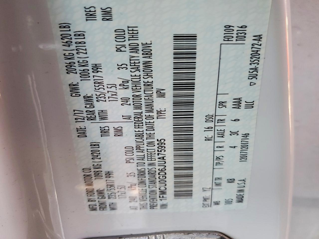 Ford Escape Se