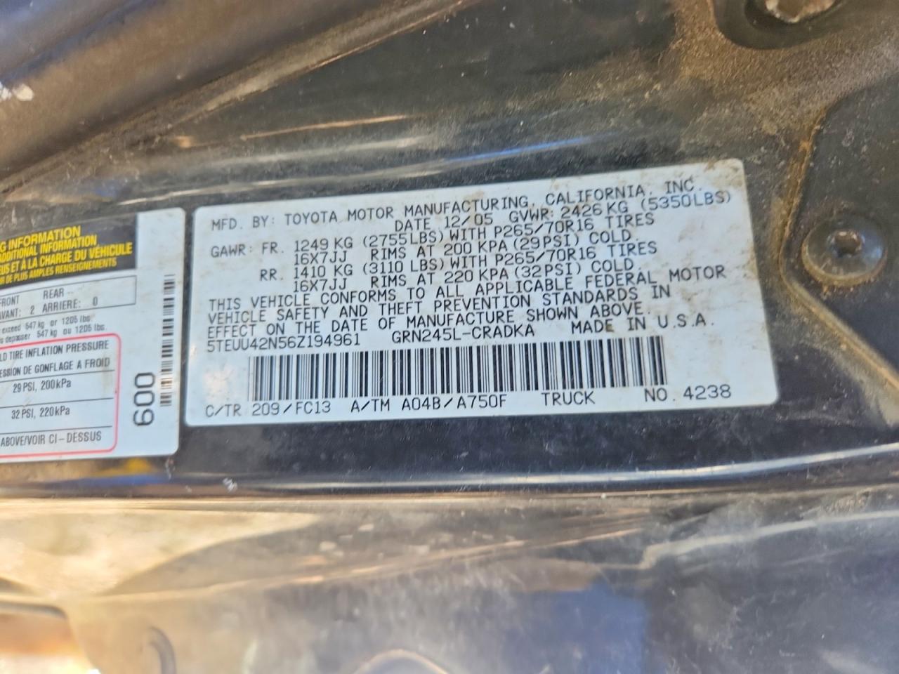 Toyota Tacoma V6