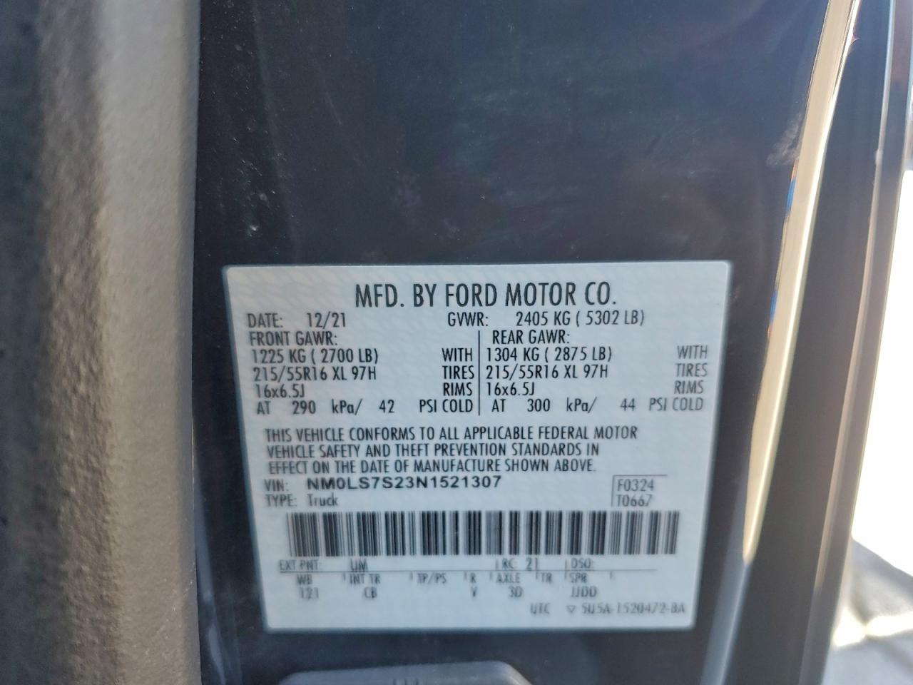 Ford Transit Titanium