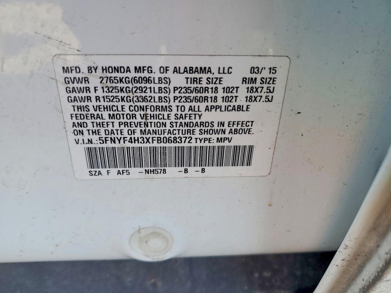 Honda Pilot Se