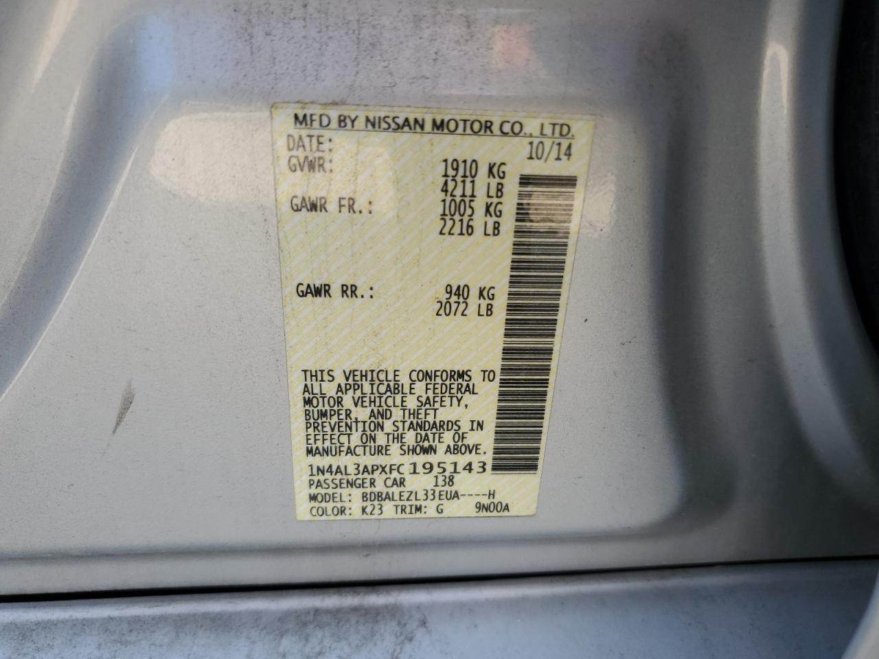 Nissan Altima 2.5 S