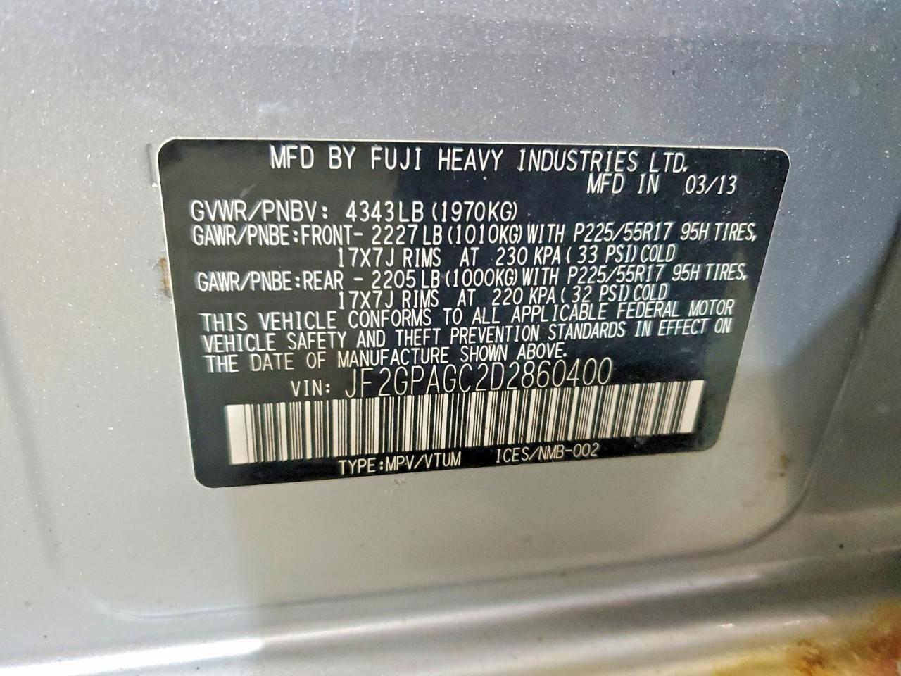 Subaru Xv 2.0 Limited