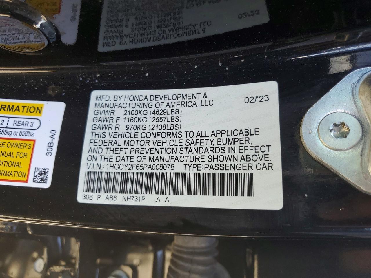 Honda Accord Hybrid Exl