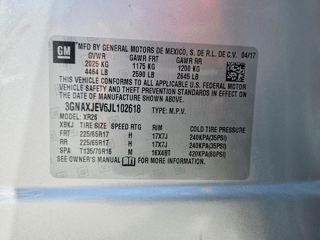 Chevrolet Equinox Lt