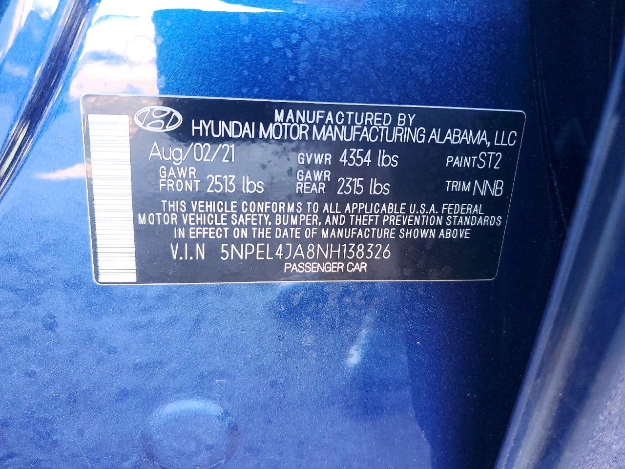 Hyundai SONATA Sel