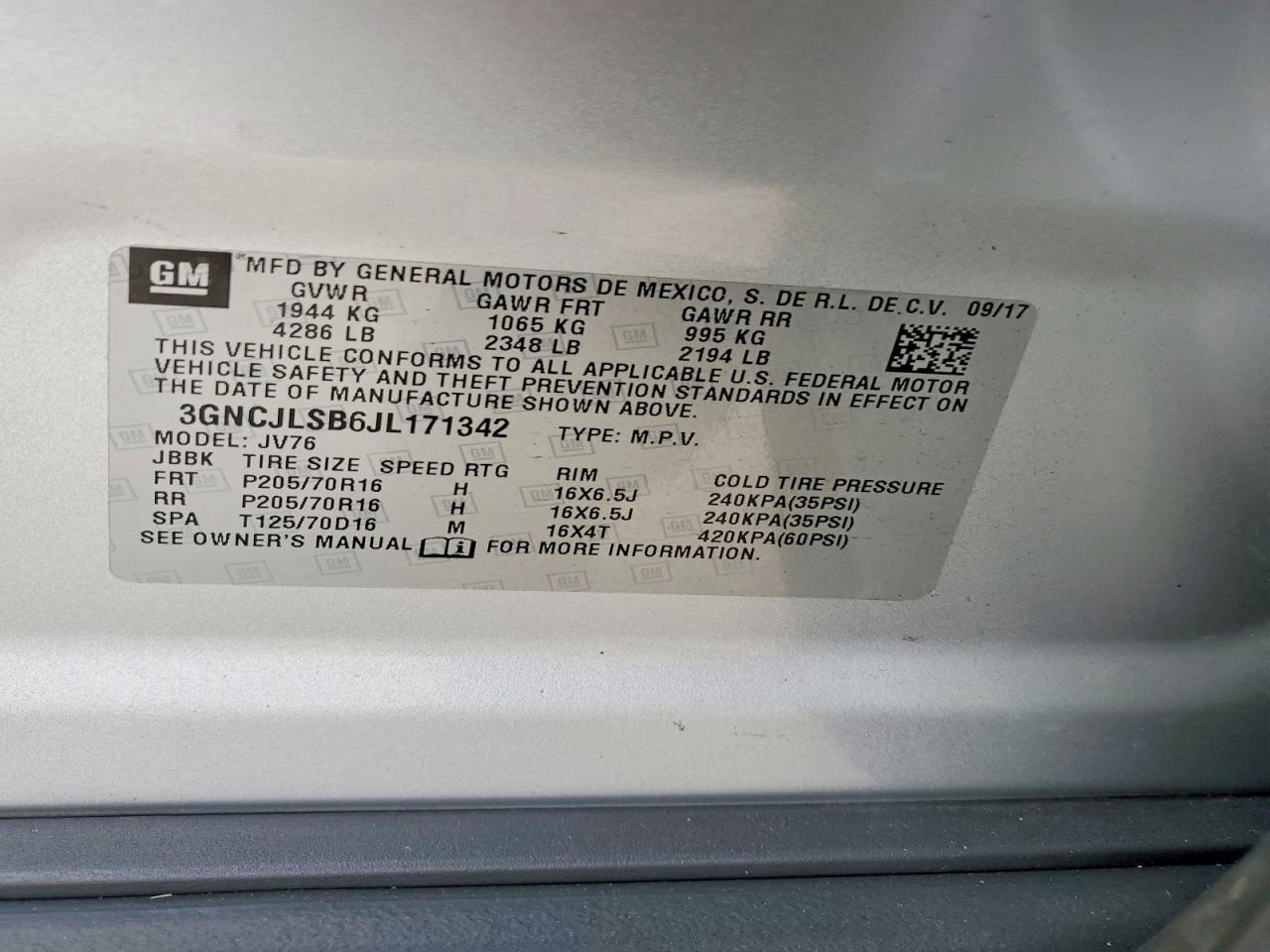 Chevrolet Trax 1lt