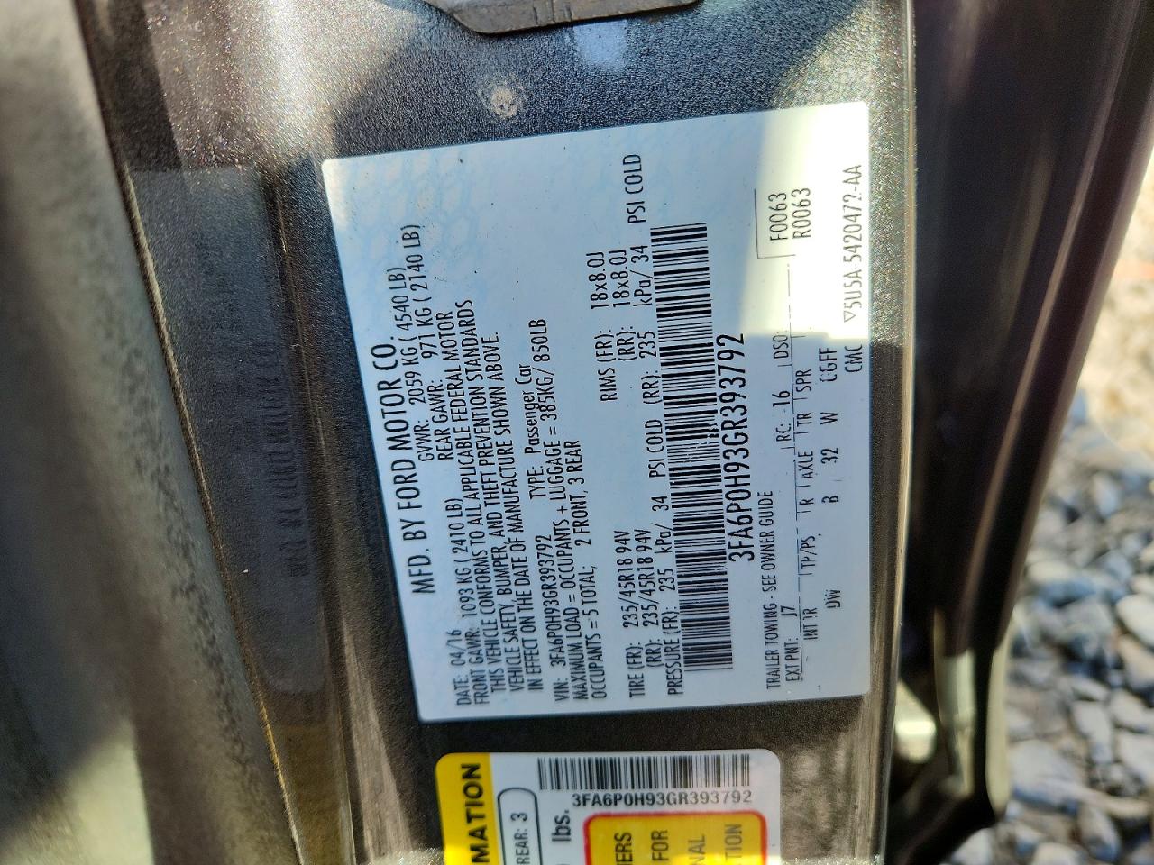 Ford Fusion Se