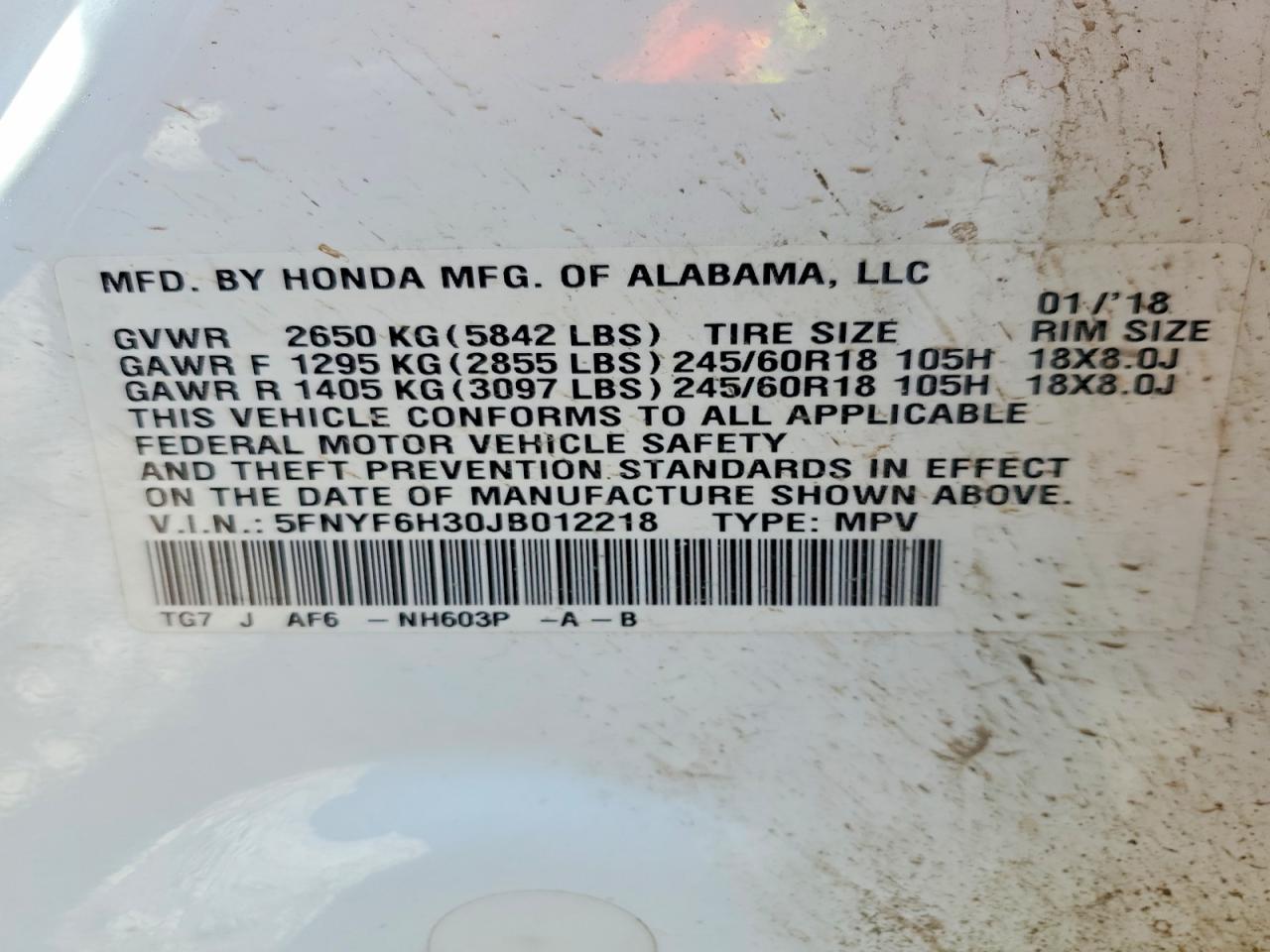 Honda Pilot Ex