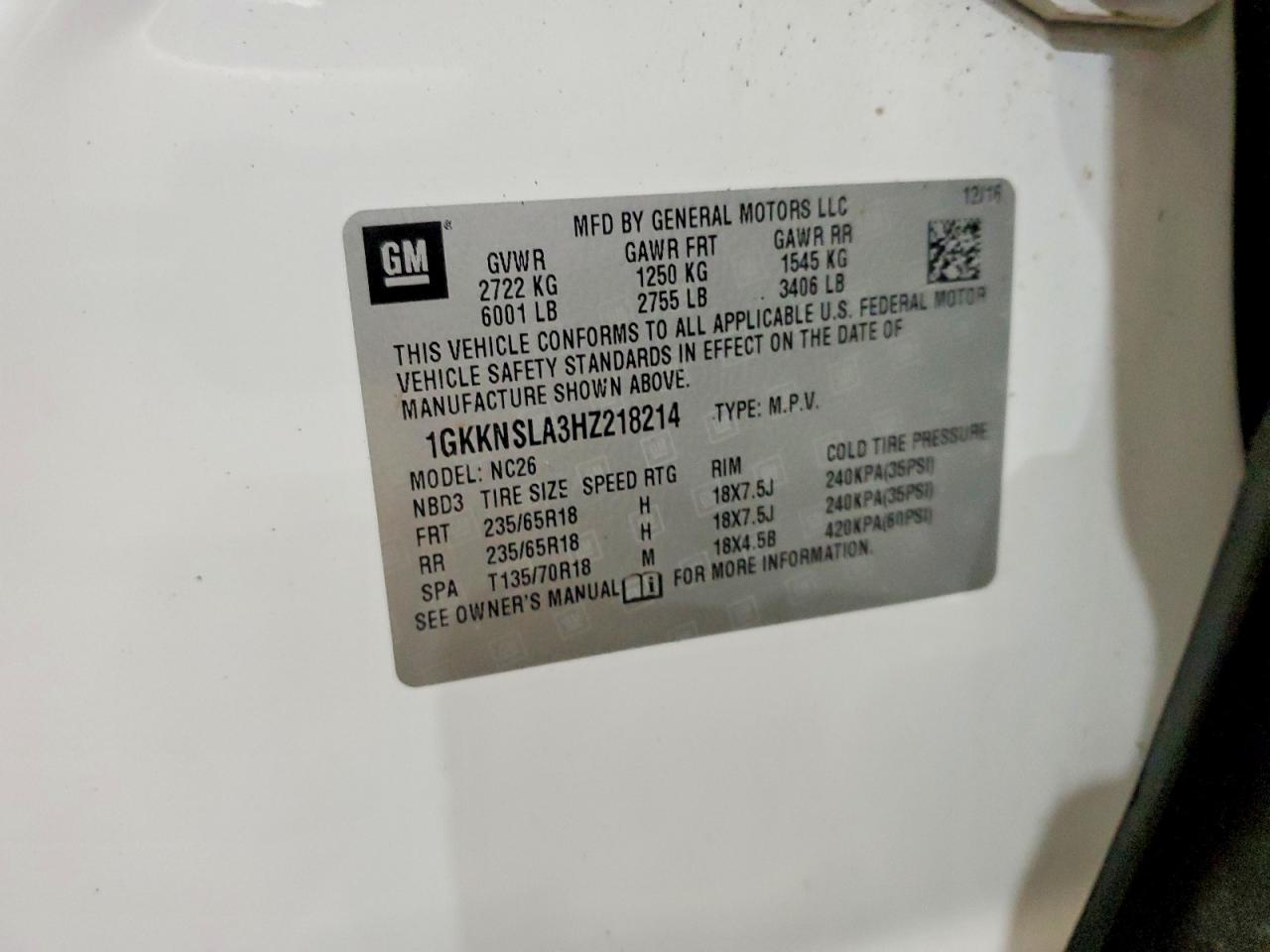 GMC Acadia Sle