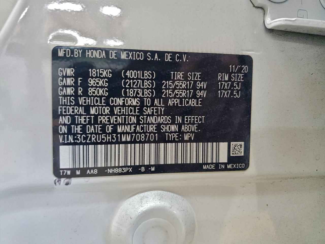Honda HR-V Lx