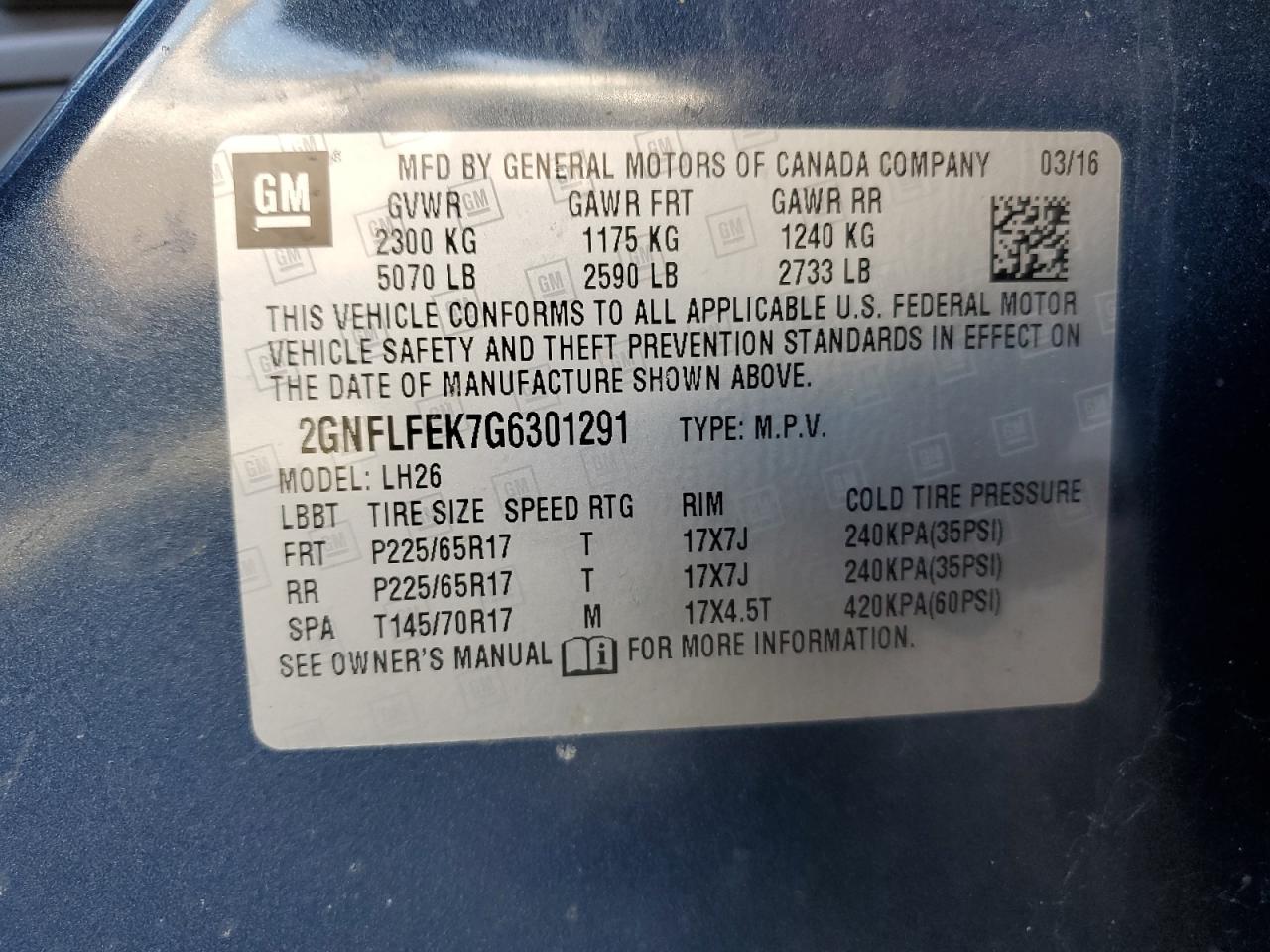 Chevrolet Equinox Lt