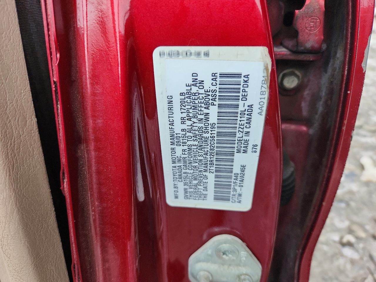 Toyota Corolla Le