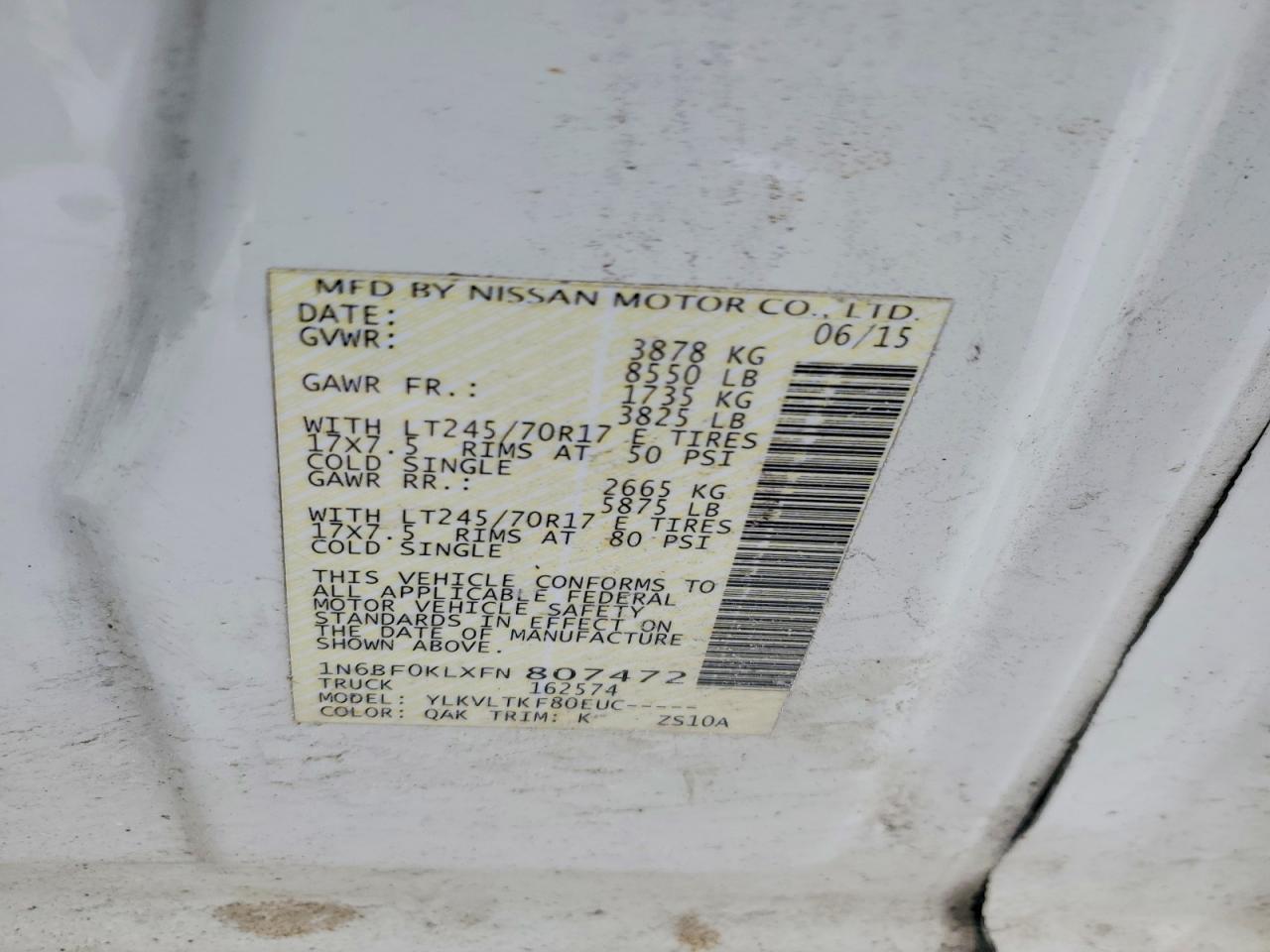Nissan Nv 1500