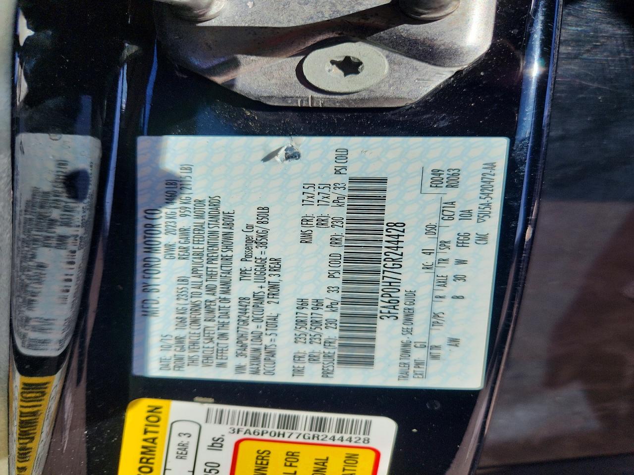 Ford Fusion Se