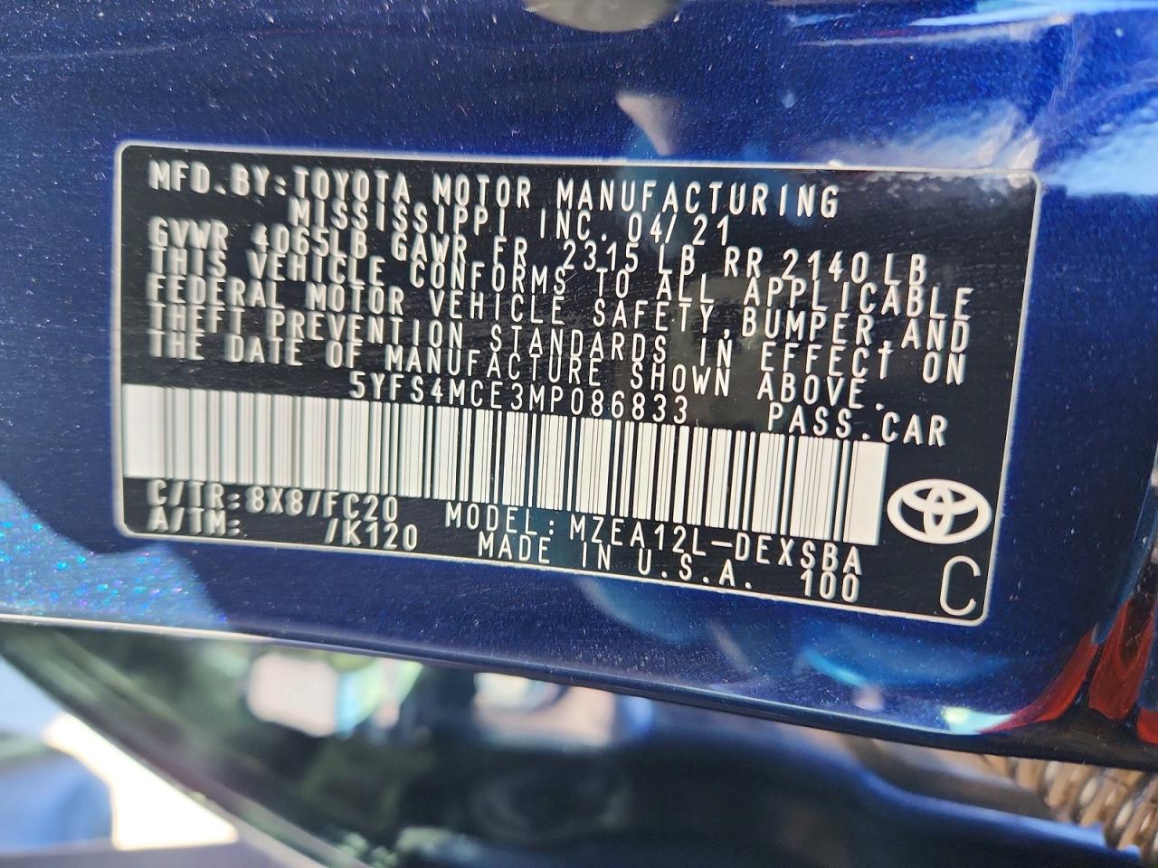 Toyota Corolla Se
