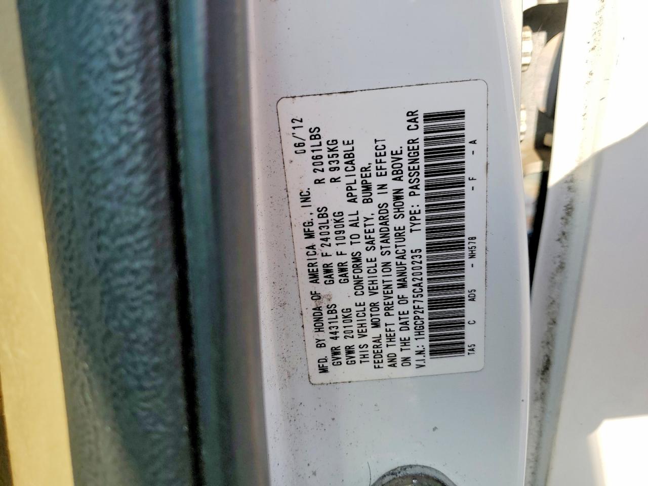 Honda Accord Ex