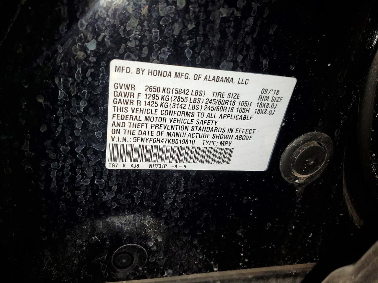 Honda Pilot Exl