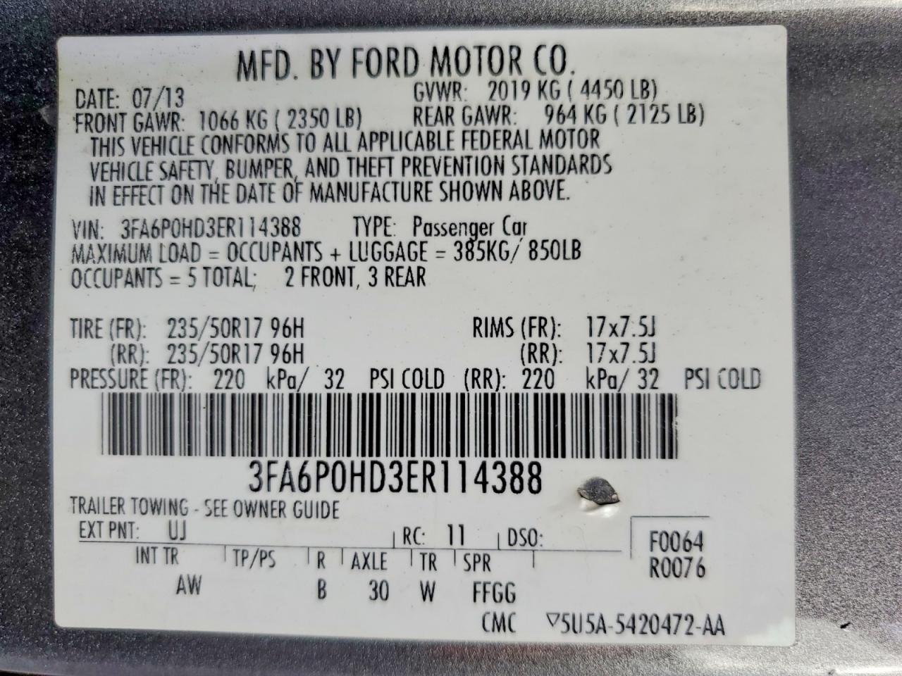 Ford Fusion Se