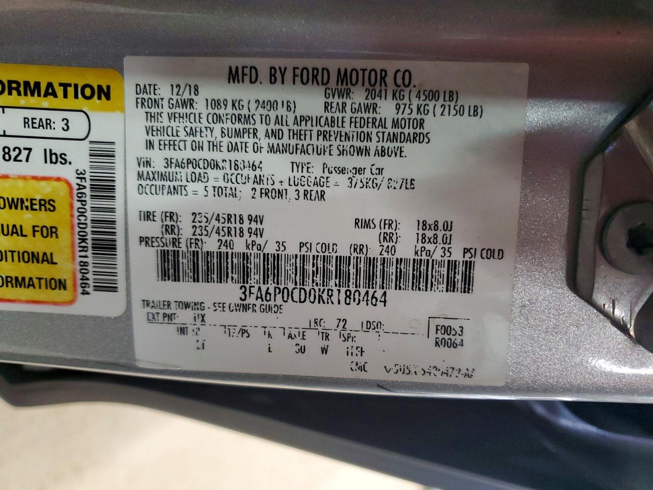 Ford Fusion Sel