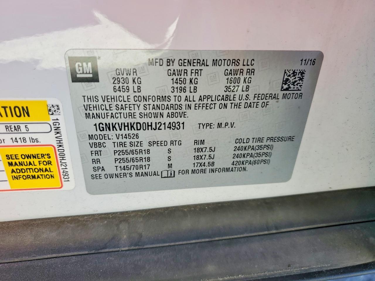 Chevrolet Traverse Lt