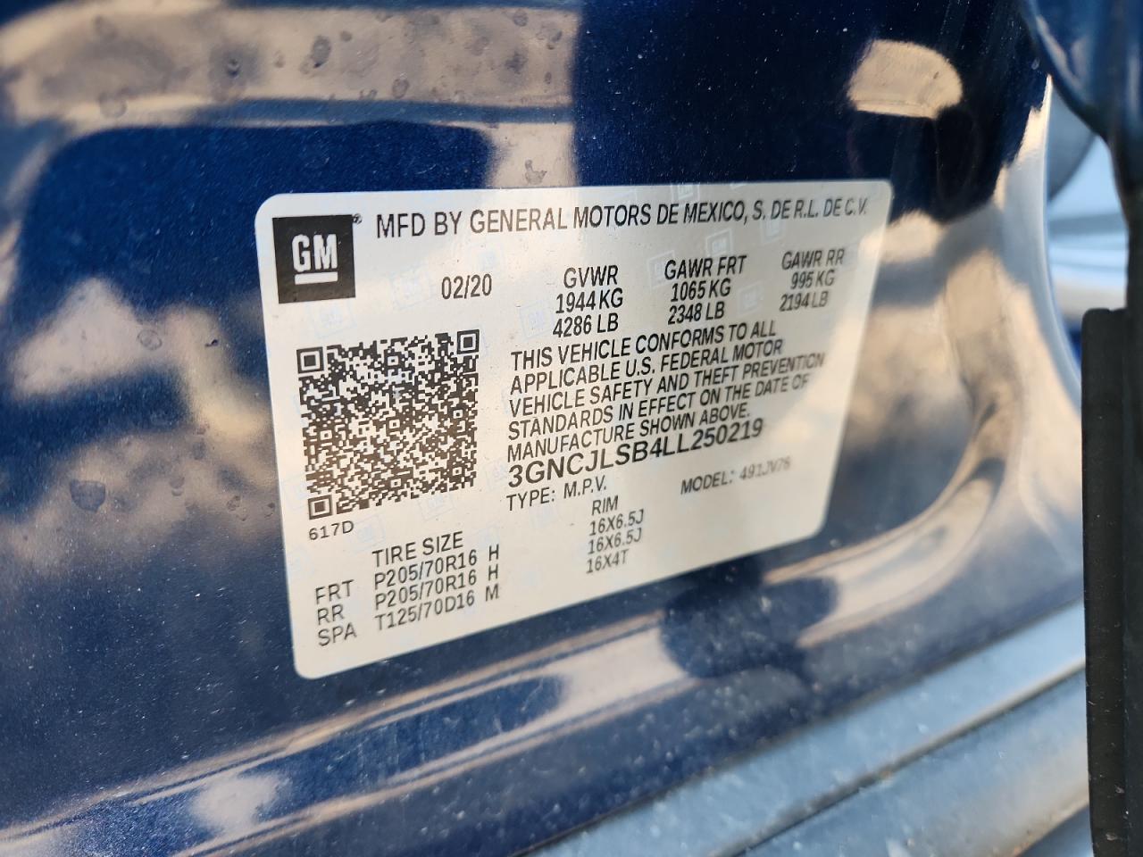 Chevrolet Trax 1lt