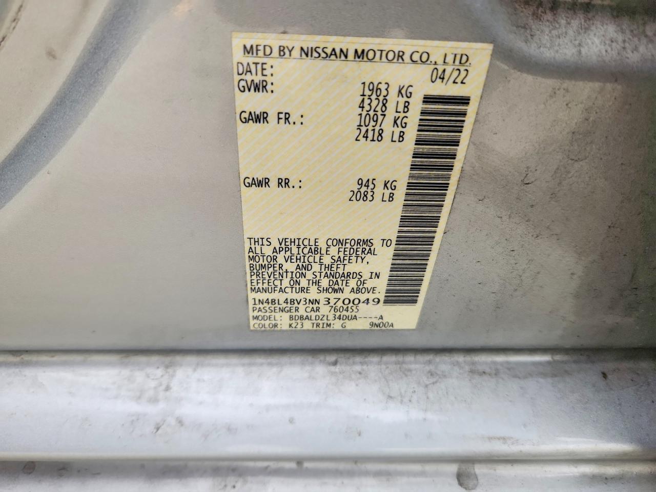 Nissan Altima 2.5 S