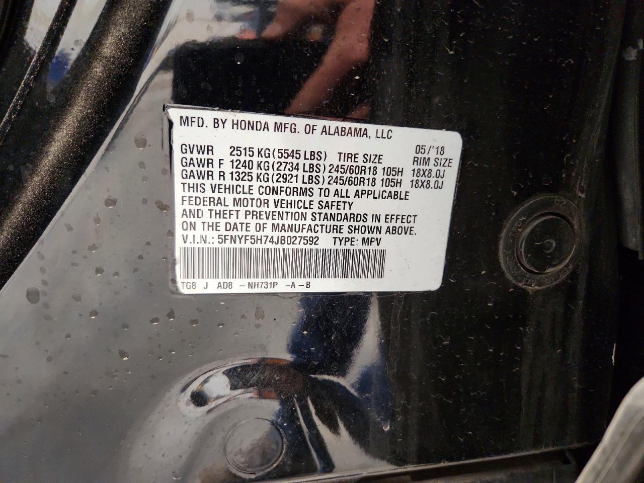 Honda Pilot Exln