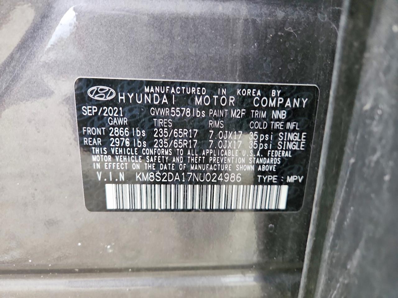 Hyundai SANTA FE Blue