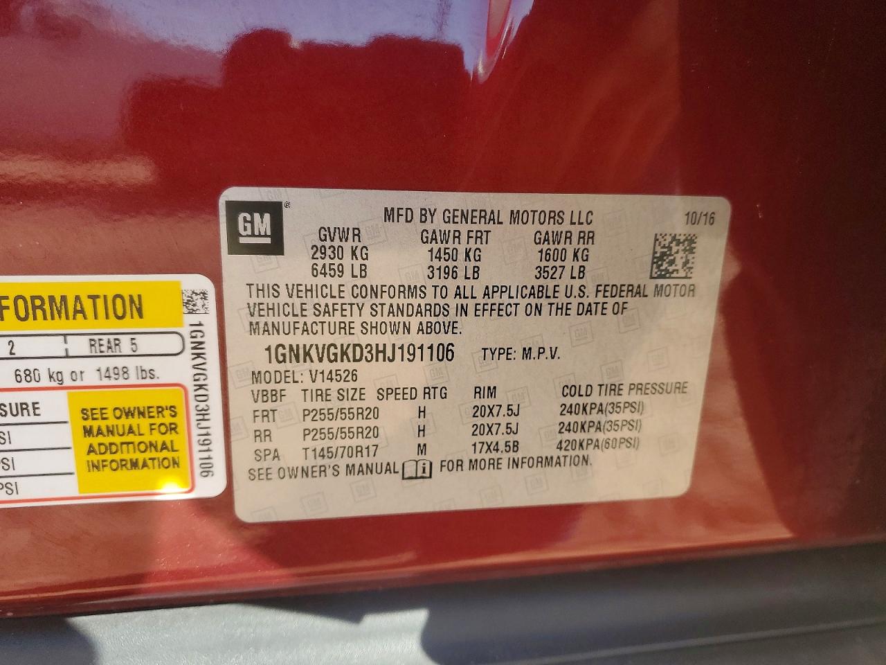 Chevrolet Traverse Lt